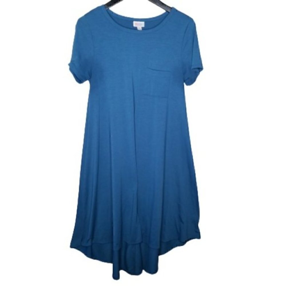 4/$25 Lularoe Teal Carly High Low Shirt Dress